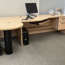 Computer Desk And Extension Table. 