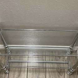 Silver /Glass Shelf 