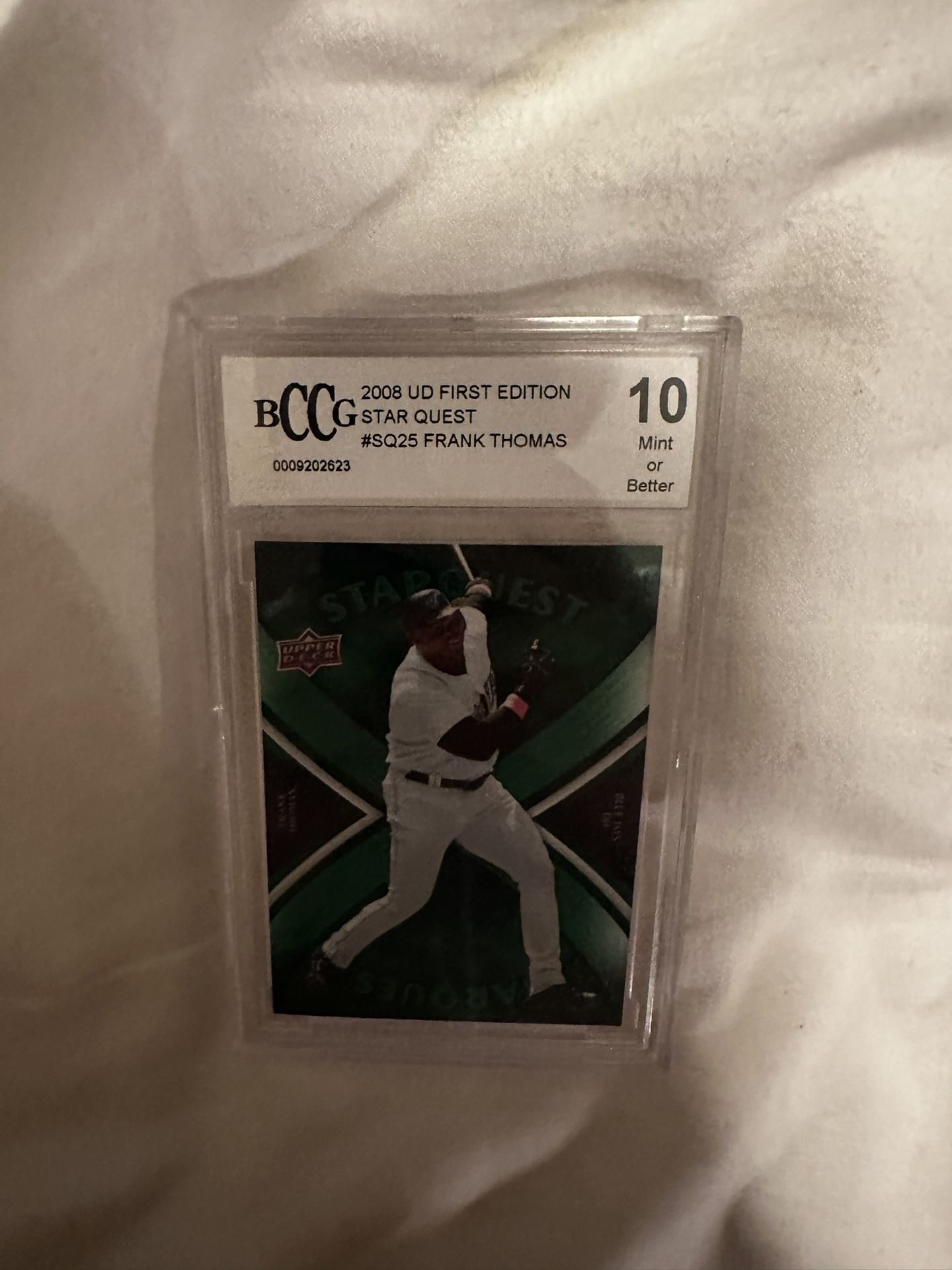 2008 UD First Edition Star Quest Frank Thomas Grade:10 Mint