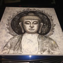 Buddha Painting On Big Canvas 