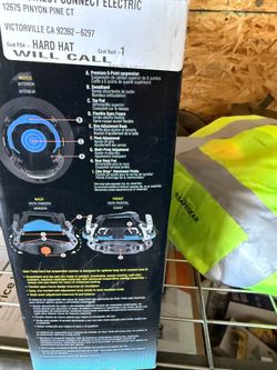 Klein carbon fiber hard hat with light