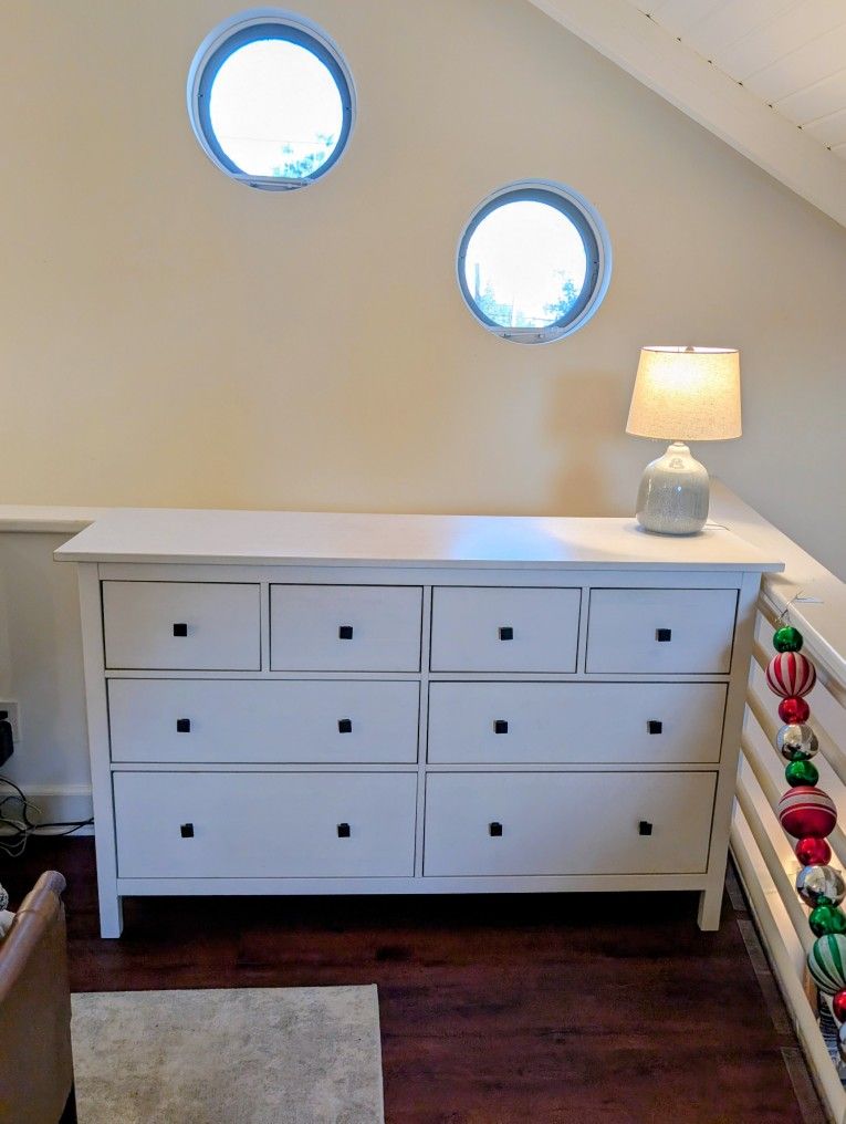 IKEA HEMNES
8-drawer dresser, white stain, 63 x 37 3/4 "