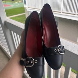 Coach Kitten Heels with Buckle Detail