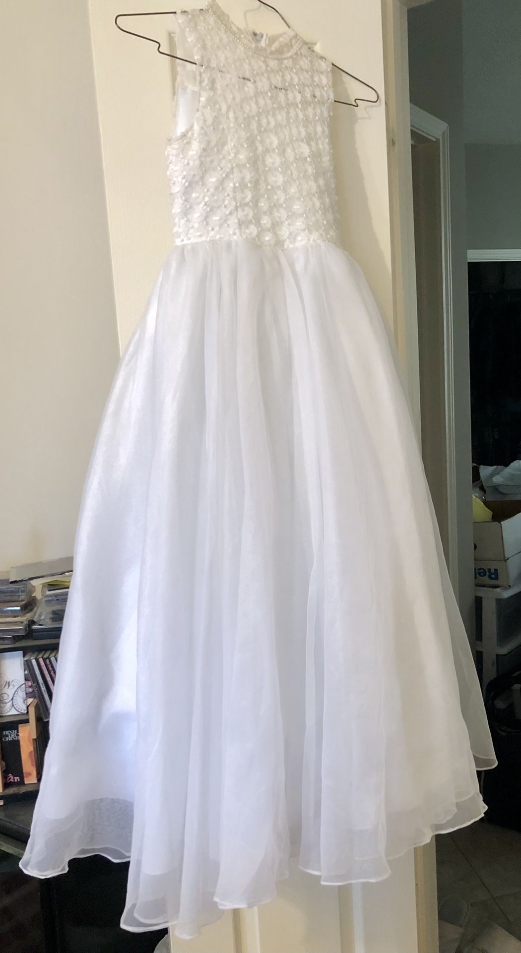 White Flower Girl Dress