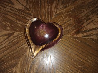 Purple Glass Heart