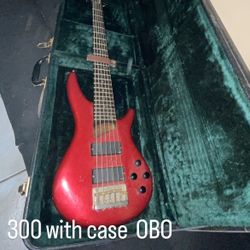 Ibanez Sr306 Custom Apple Candy Red Paint With Gloss