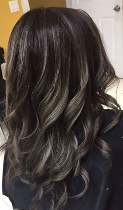 Balayage with dark base