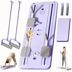 Multi functional fitness board - Abdominal Pilates skateboard, suitable for abdominal and core strength training, home fitness equipment, foldable and