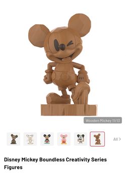 Popmart Mickey Boundless Creativity Series - Wooden Mickey