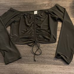 Long Sleeve Ruched Top