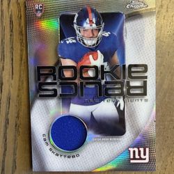 2025 Topps Chrome Cam Skattebo Rookie Relics Player Worn Patch Refractor RC
