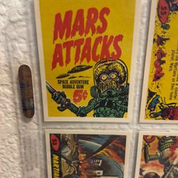 MARS ATTACKS REPRINT TRADING CARD COMPLETE SET OF 56 CARDS - RENATA GALASSO