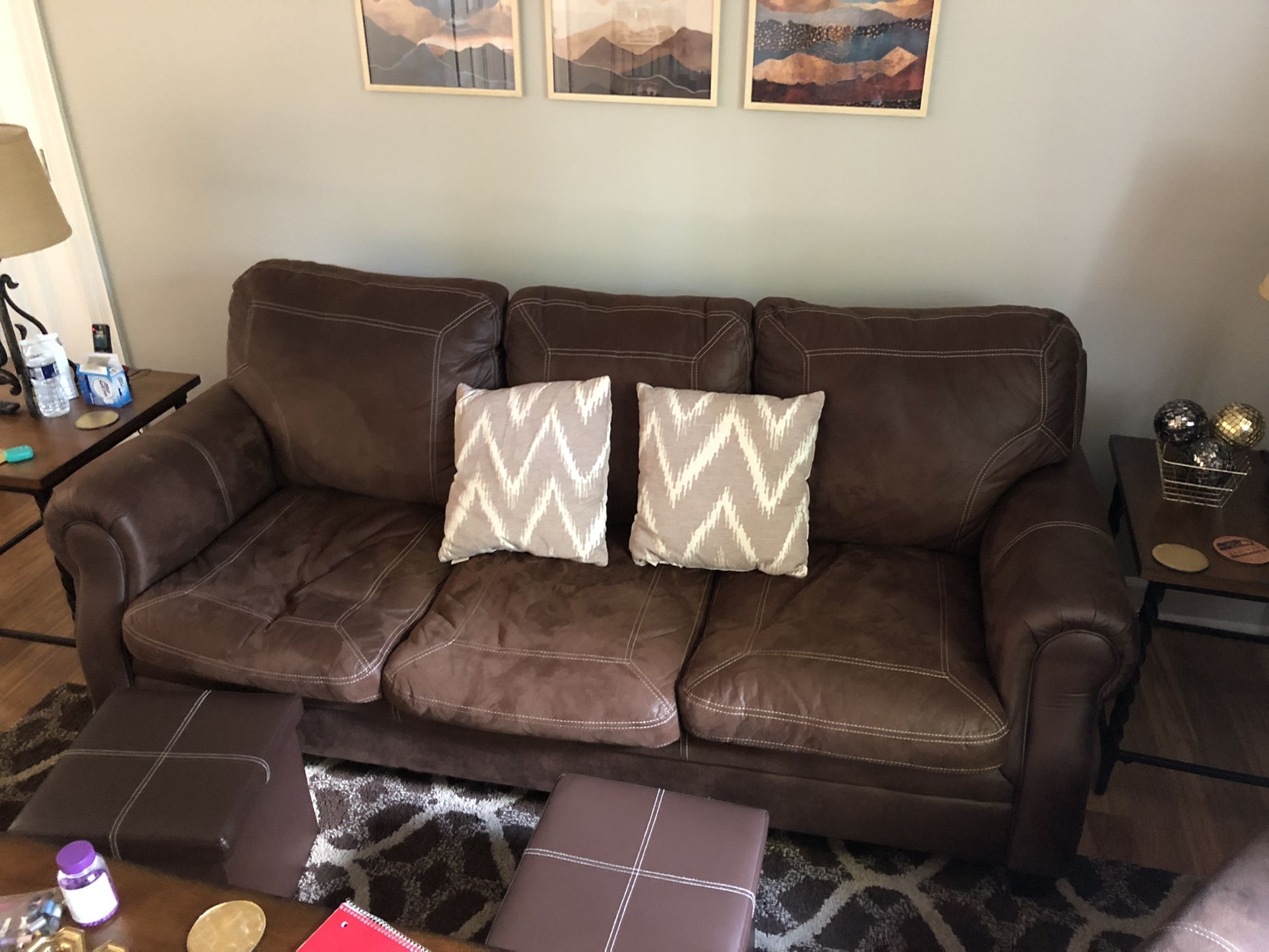 Sofa, Love Seat and Reclining Chair