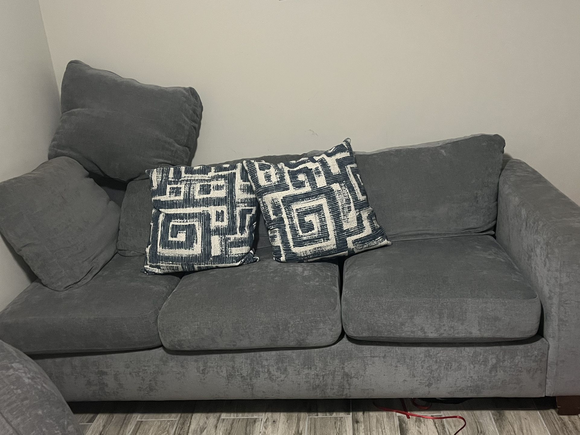NEED GONE Gray Sectional Couch