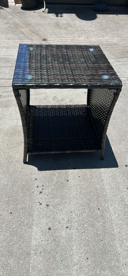 Brown Webbing Glass-Top