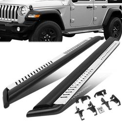 18-22 Jeep Wrangler JL Unlimited Side Steps Running Boards Step Bar Nerf Bar Estribos