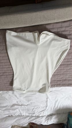 White shorts body suit