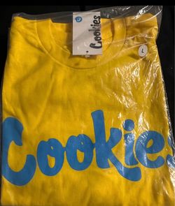 Cookies SF Logo T-Shirt Yellow Large New With Tags