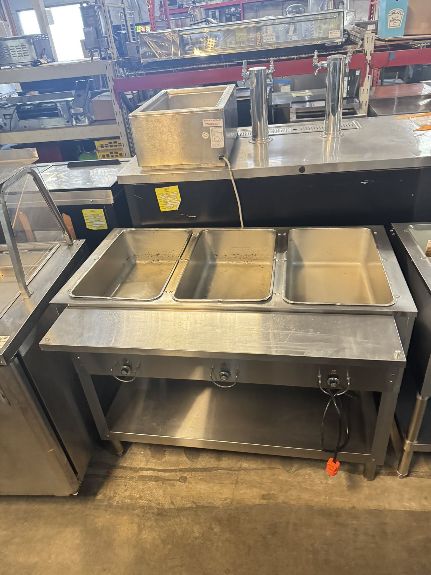 Three Compartment Steam Table Food Warmer Electric