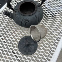 Cast iron tea kettle 