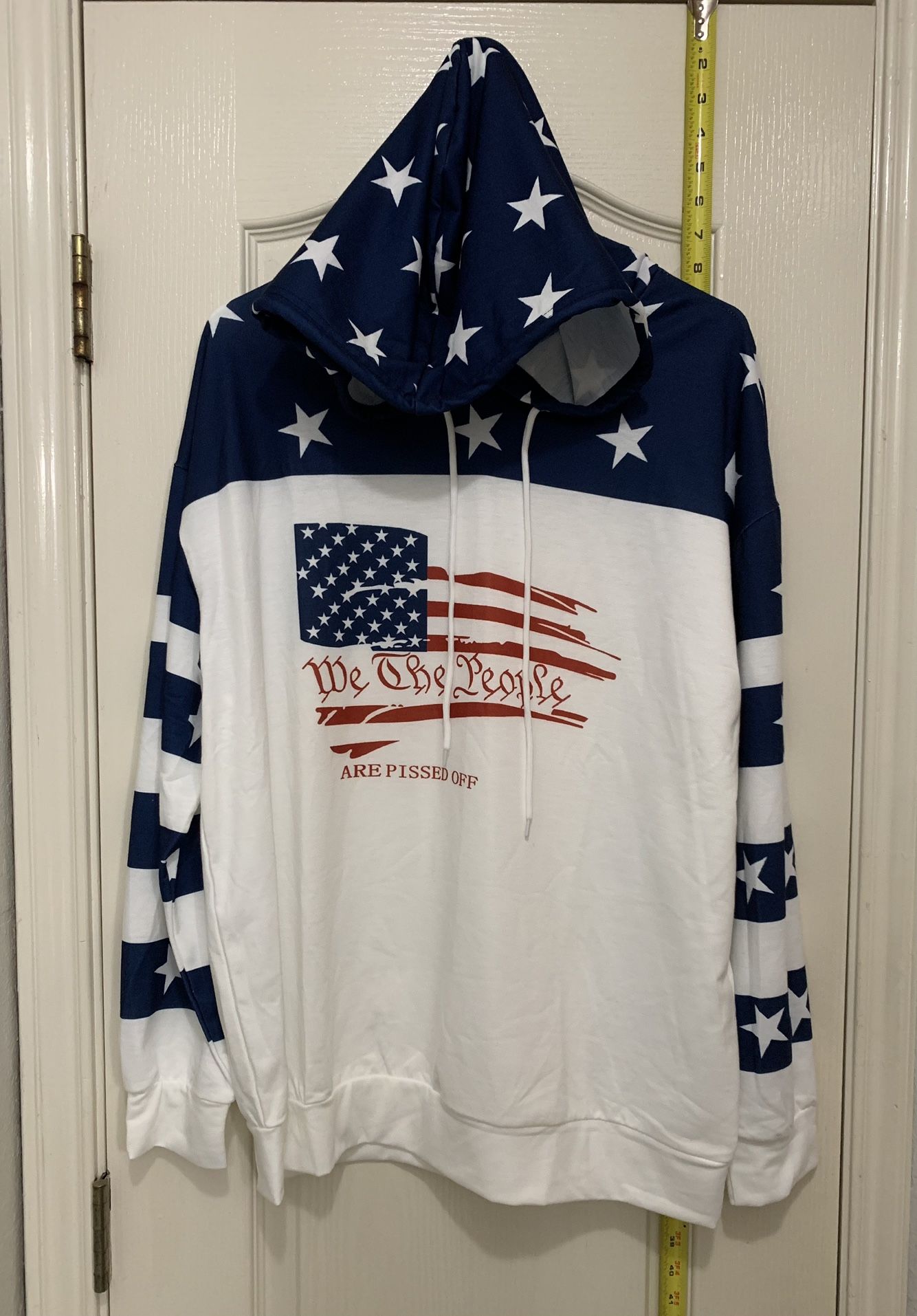 American “We Are The People Are Pissed Off” 100% Polyester Hoodie Size Large