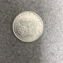 1881 One dollar coin 