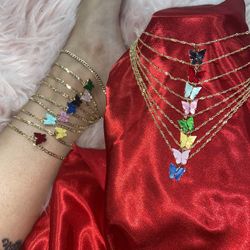 Butterfly Anklets And Necklaces