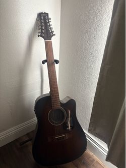 Mitchell T331TCE 2 Color Sunburst 12 String Acoustic Electric Guitar