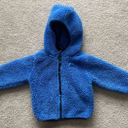 9/12M Boy Fuzzy Fleece Zip up hoodie