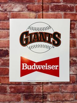 Vintage Budweiser SF Giants Signs