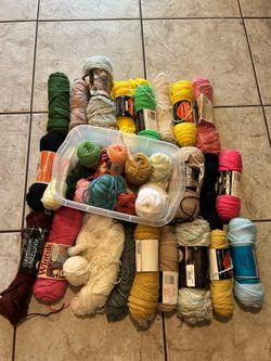 Assortment of 30 Yarn Skeins-$45 CASH