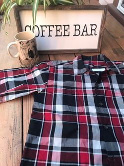 New Mens Relaxed Fit Dickies Plaid Shirt