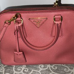 Authentic PRADA Saffiano Lux Promenade 2 Way Small Tote/Crossbody Bag 
