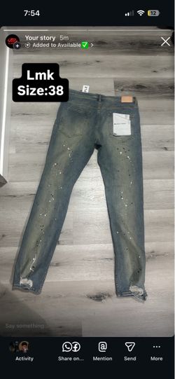 Purple jeans
