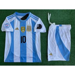 2024 Argentina Youth Soccer Jersey Messi