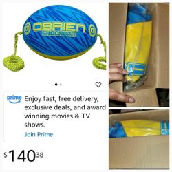 New O'Brien Shock Ball Towable Tube Rope Float, Blue
