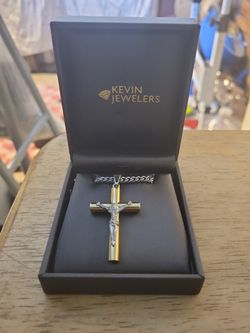 Cross Necklace Stainless steel 11.5 in.