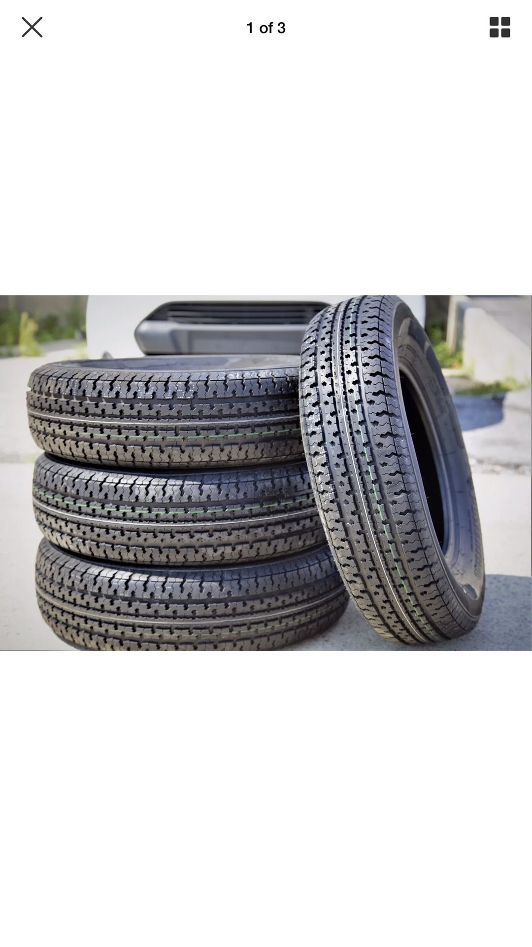 4 NEW TRAILER STAR POWERTRAC ST215/75R14 6 PLY STEEL BELTED RADIAL TRAILER TIRES