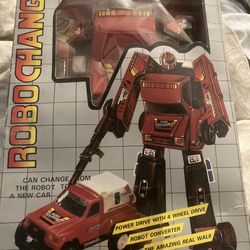 Vintage 1980s unopened robot changing toy collectible very rare