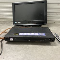 Small Tv And Dv Player Combo