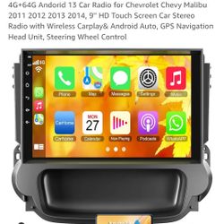 Android 13 Car Radio For 2011-14 Chevy Malibu 