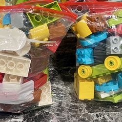 2 Full Gallon Bags Of New Duplo Legos !! 