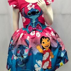Lilo and Stitch Girls Movie Dress Great For Birthday Party Sizes 4/5 Disney  for Sale in Fontana, CA - OfferUp