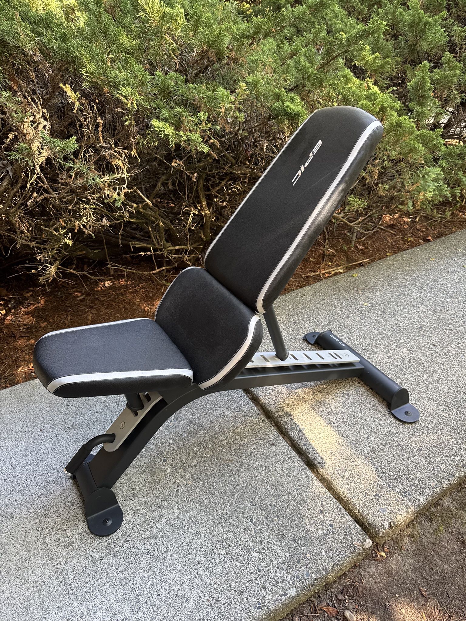 Epic ST 280 Adjustable Bench - Incline/Decline/Flat/Upright - Heavy-duty Frame and Cushion