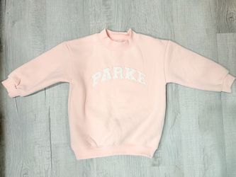 PARKE Kids Pink Embroidered Mock Neck Sweatshirt – 5–6Y 87004