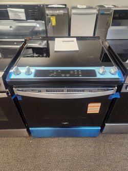 4.8 cu. ft. 4 Burner Element Single Oven Electric Range in Stainless Steel