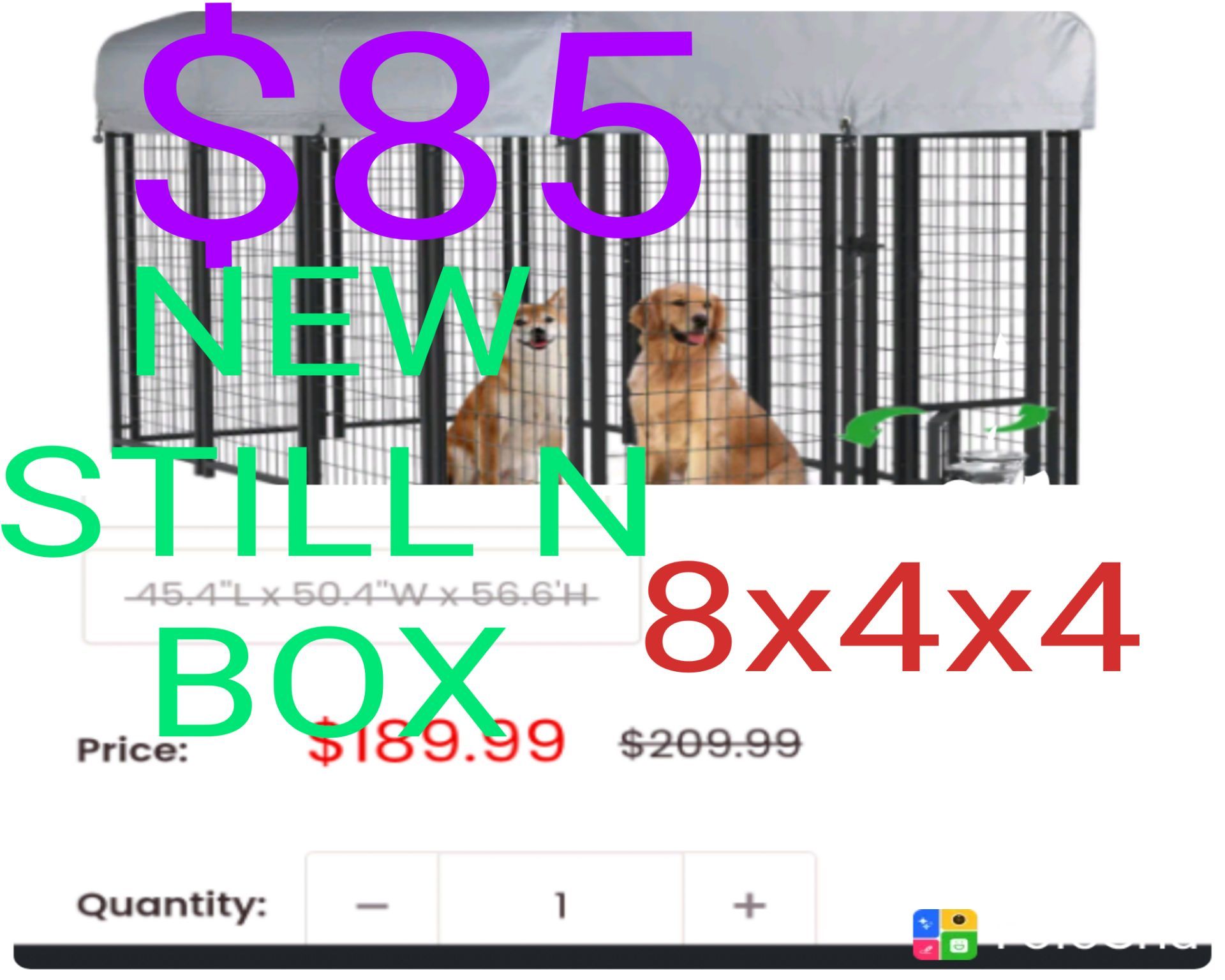 Dog kennel 8x4x4