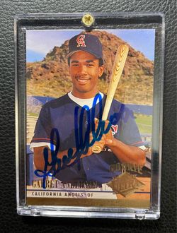 1994 Garret Anderson “On-Card” Autograph Fleer Ultra. California Angels.