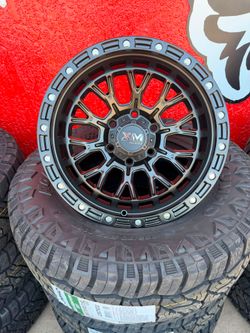 XM702 SEMI MATT BLACK
17x9 6x139.7
Tire 265//70//17 KUMHO RT
$1290 all 4 wheels and tires