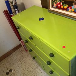 Green Wood Dresser 